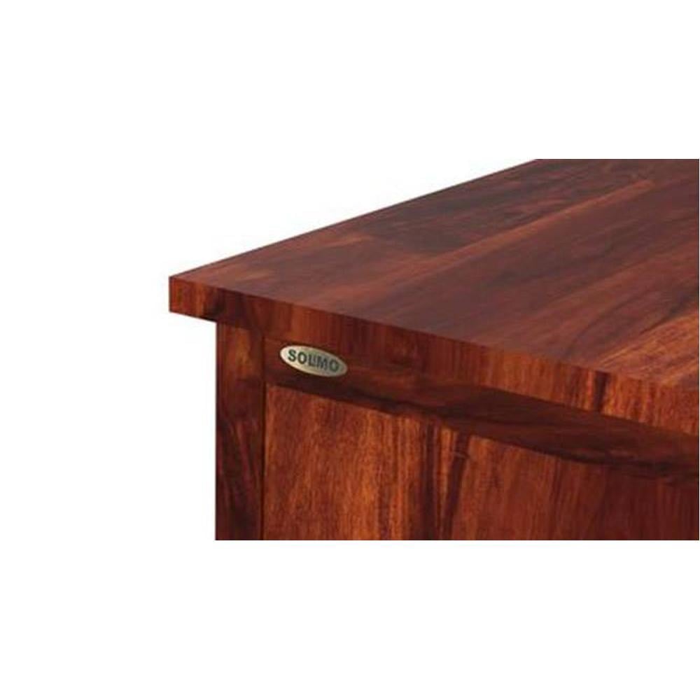 Cabalo Solid Wood Side Table in  Honey Oak Finish