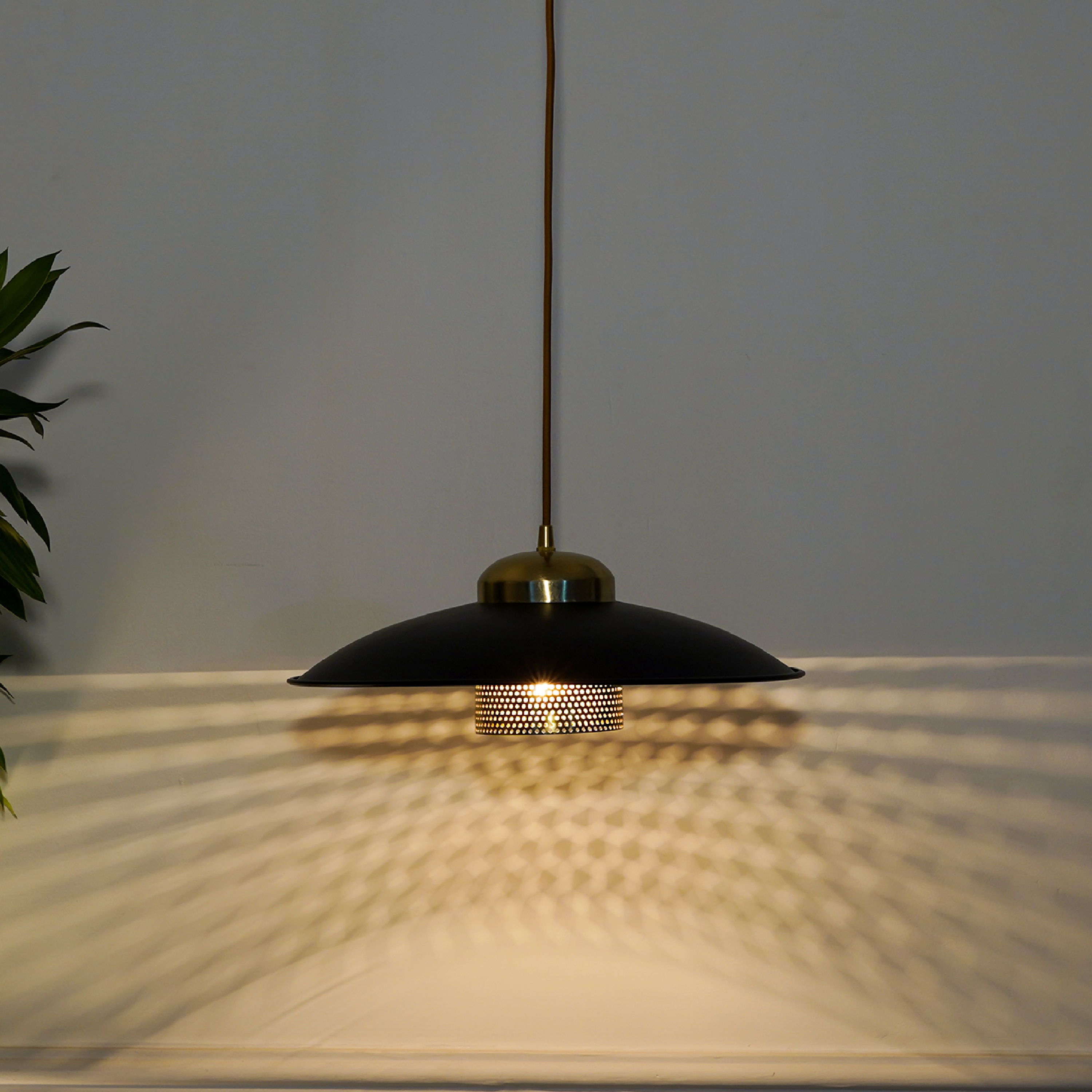 Arvin Black Metal Hanging Light - Kapoor Lamp Shades