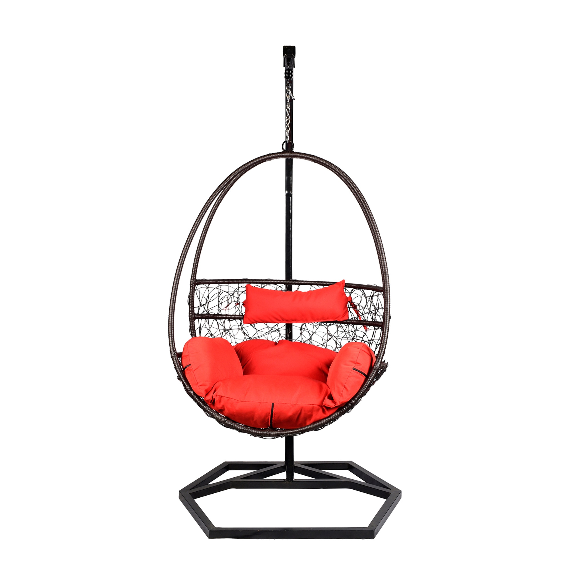 Lucerne Wicker Swing In Black Colour