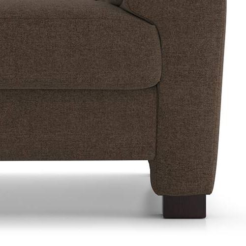 Farina Essential 2 Seater Fabric Sofa in Daschund Brown Colour