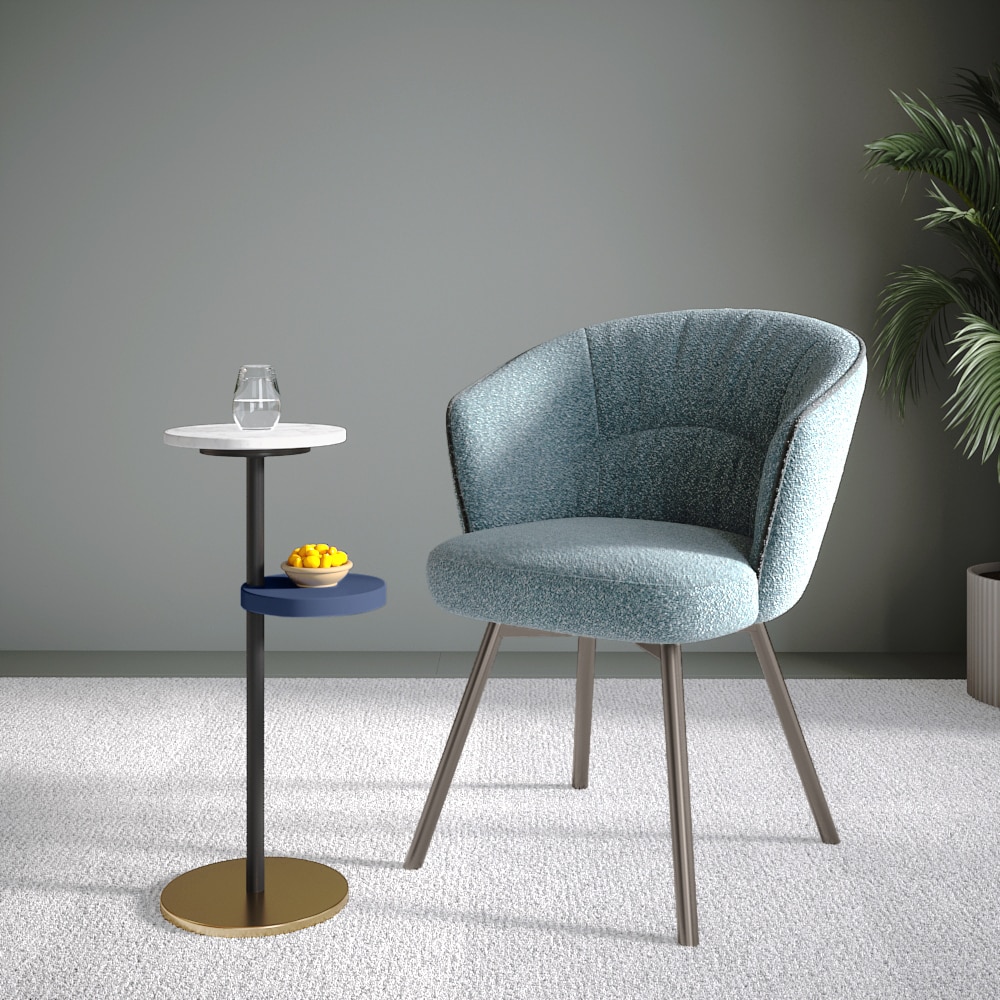 Palmer Metal Drink Table In Gold Finish