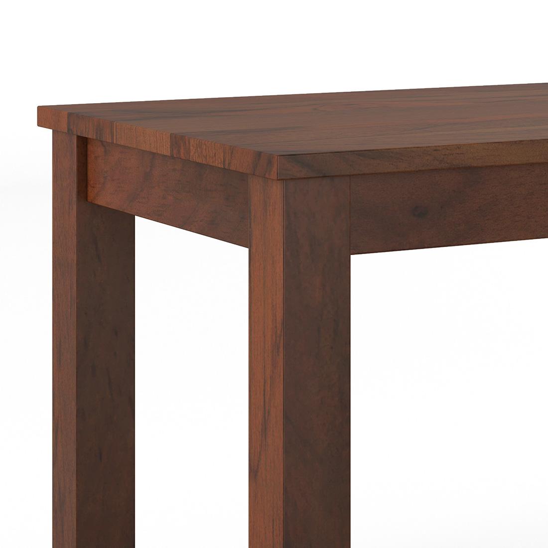 Arlo Solid Wood Dining Bench In Sienna Teak Finish
