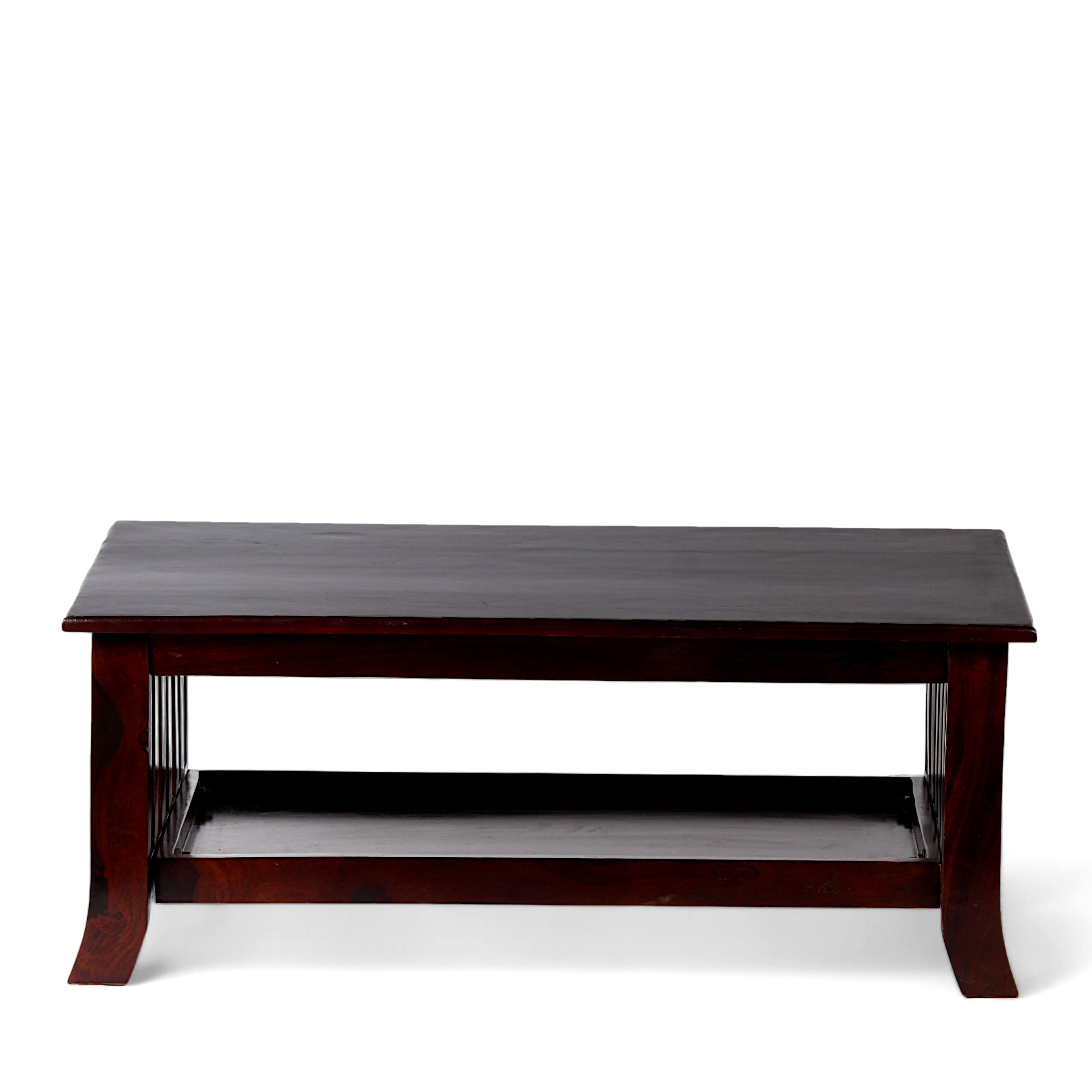 Blairs Sheesham Wood Coffee Table In Dark Walnut Finish