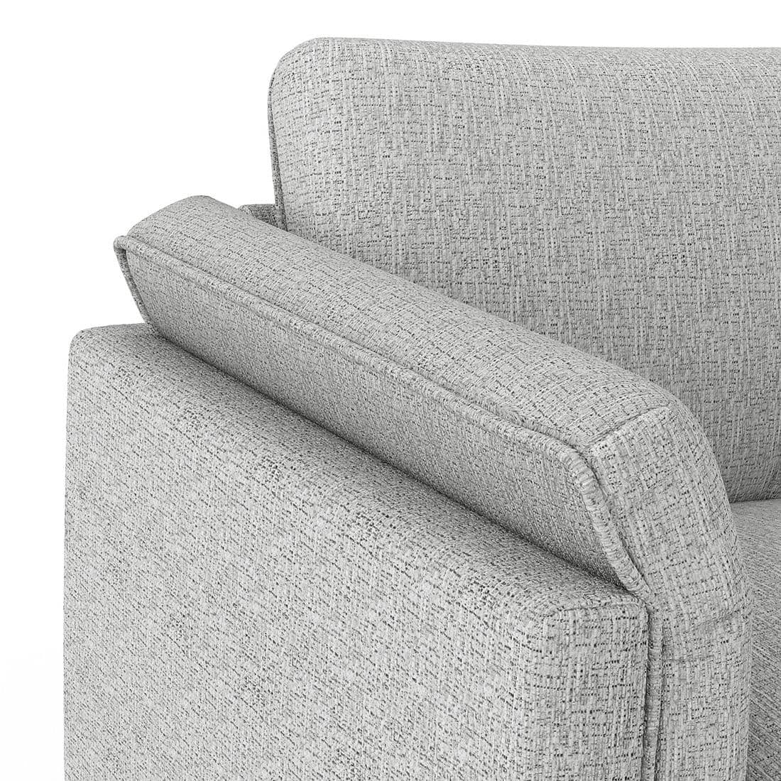 Diana 1 Seater Fabric Sofa In Grey Colour
