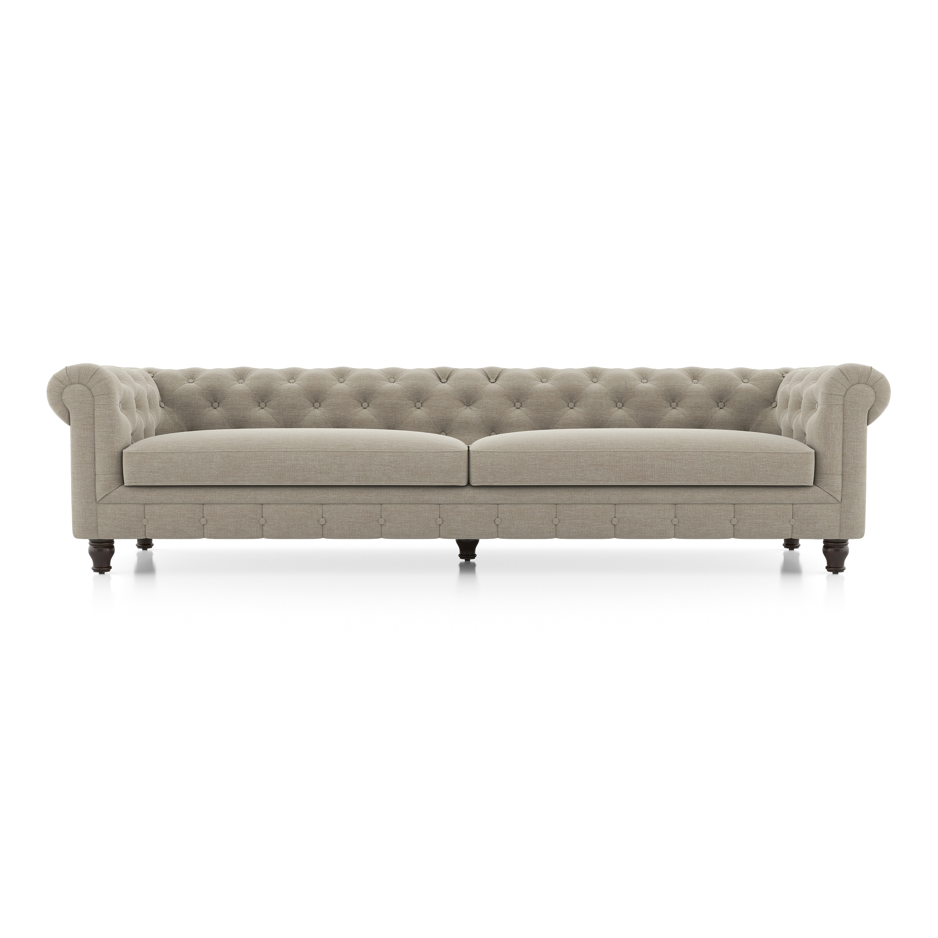 Winchester Essential 4 Seater Fabric Sofa In Oyster Beige