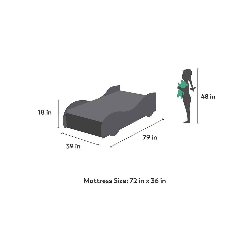 Jelly Engineered Wood Open Storage Bed in White Colour