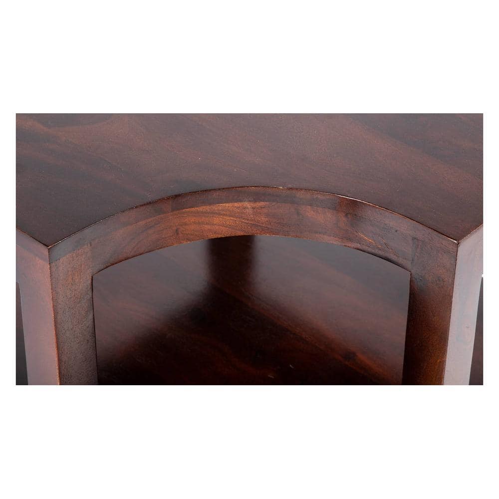 Aural Bedside Table - Walnut Finish