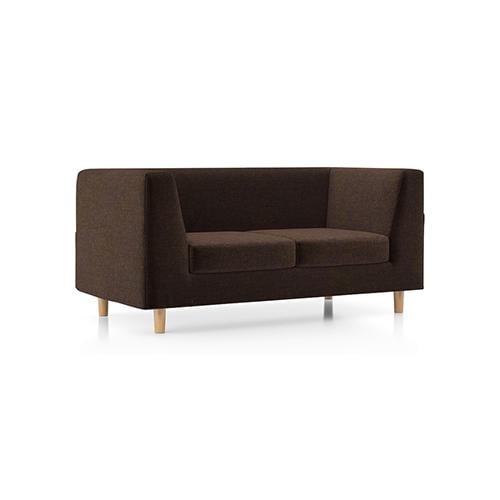 Rubik Premium 2 Seater Fabric Sofa in Dark Earth Colour