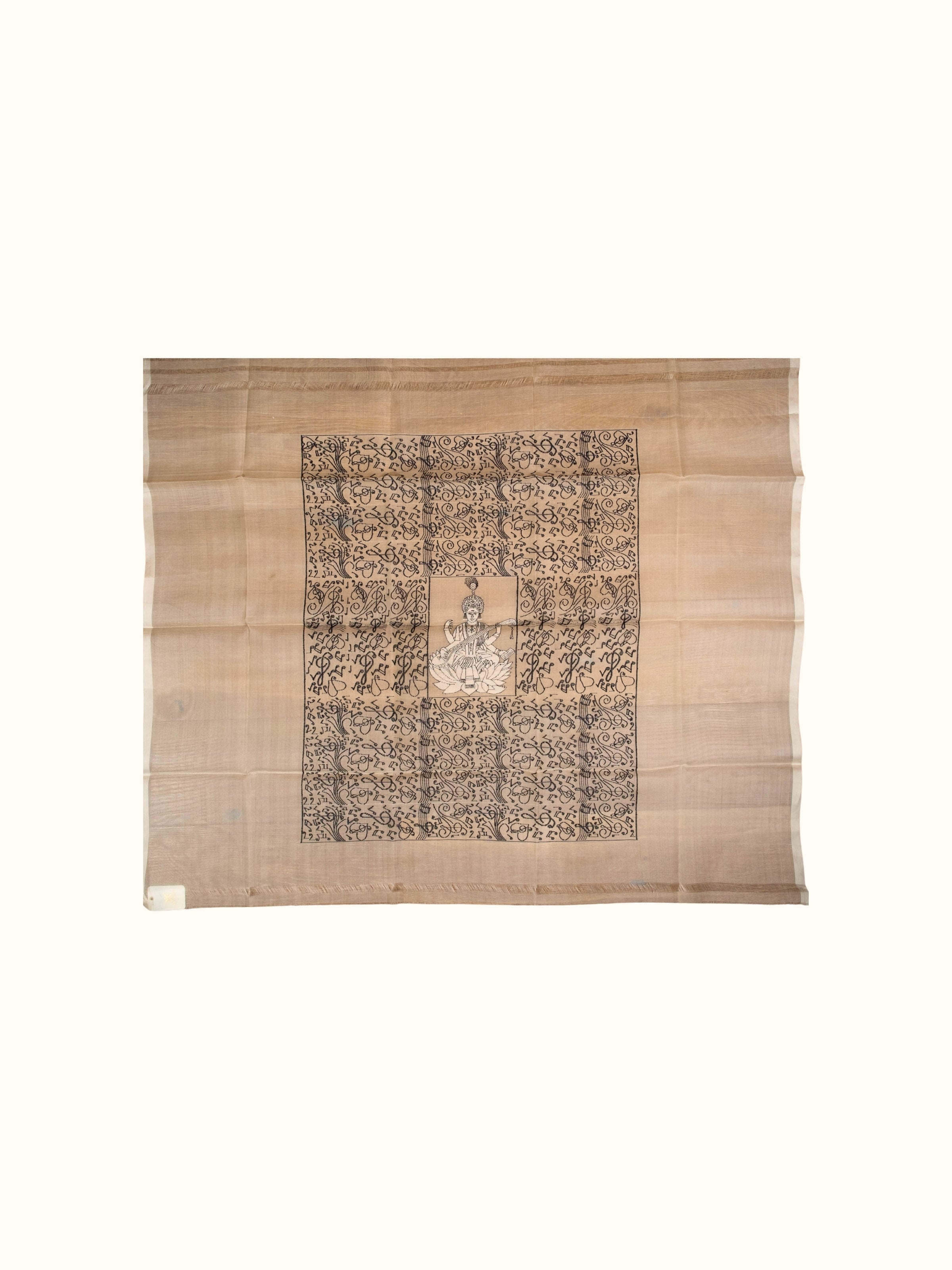 Maa Saraswati Jamdani Wall Hanging