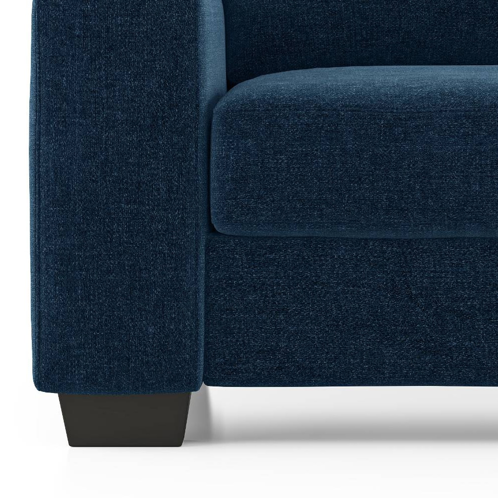 Leslie 2 Seater Fabric Sofa (Delft Blue)