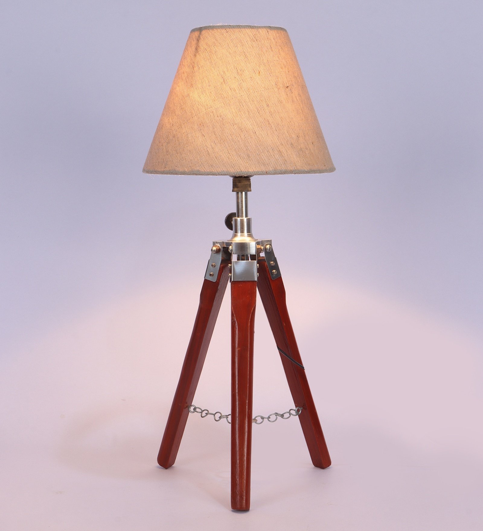 Thapki Table Lamp in Brown Shade - Pristine Interiors