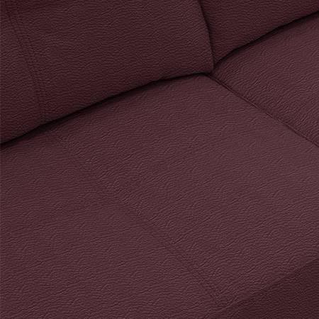 Franco 1 Seater Leather Sofa in Wine Colour