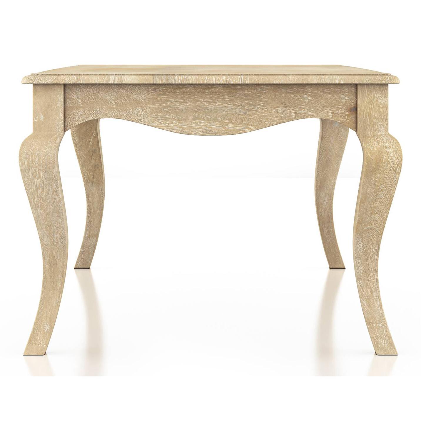 Helena Rectangular Solid Wood Coffee Table In White Finish