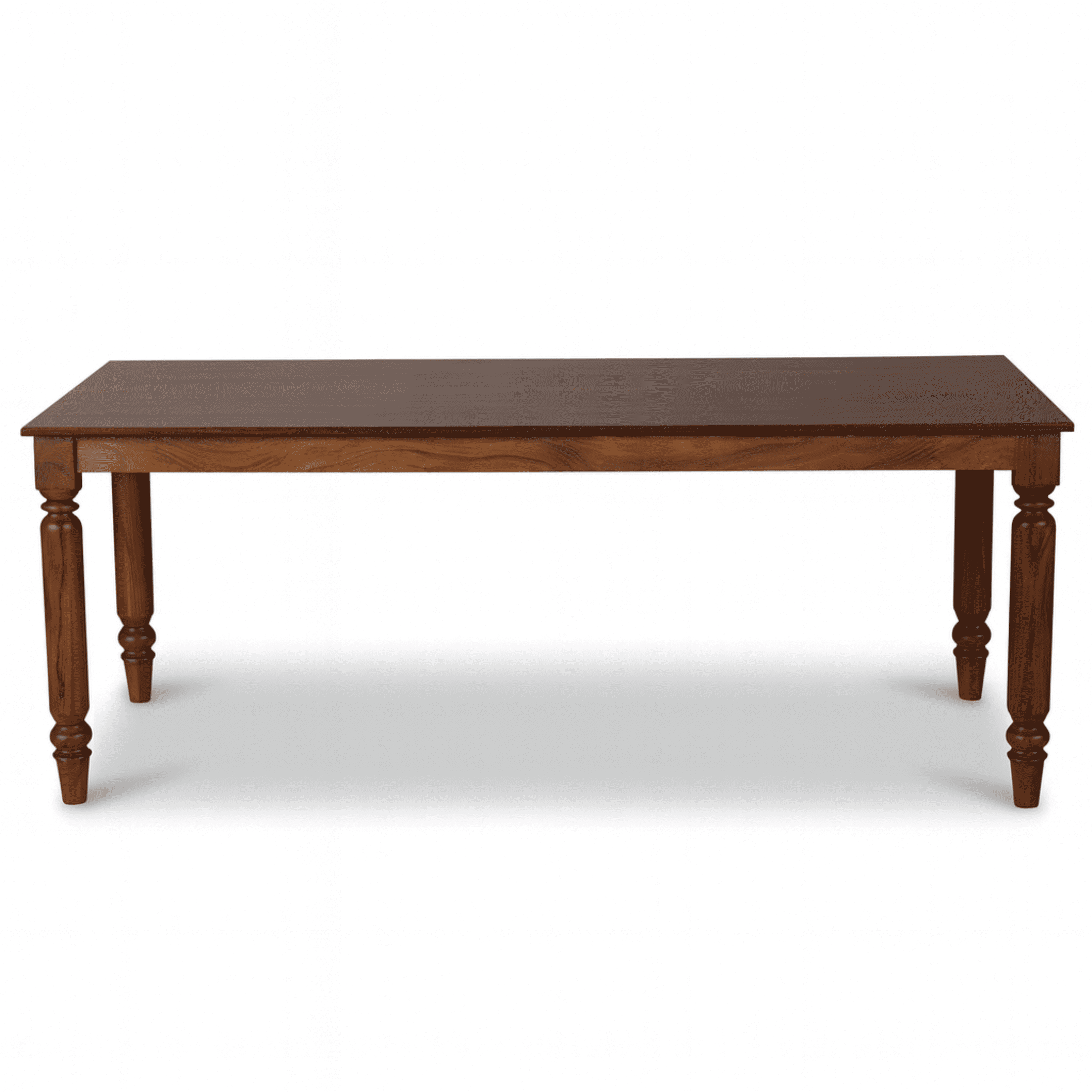 Globally Indian Compact Wooden 6 Seater Dining Table Set – Comfortable 6 Upholstered Seat and Back in Beige Sapphire