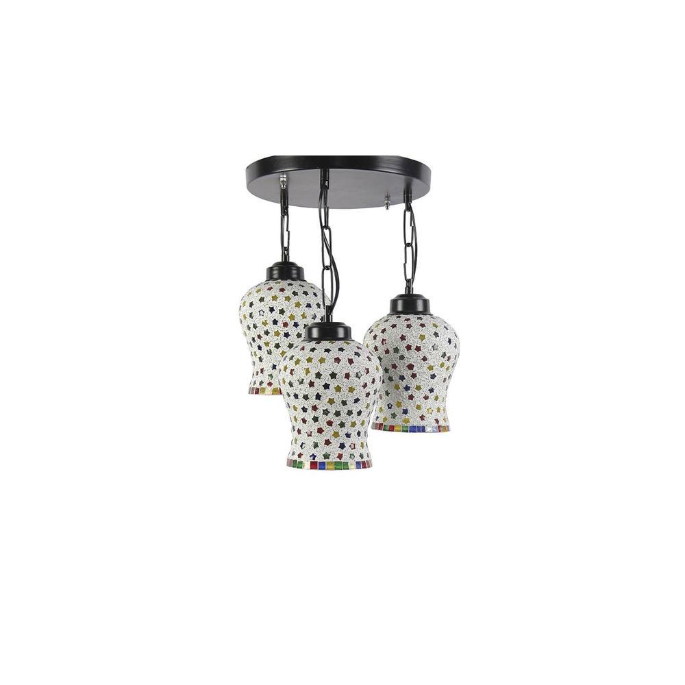 Denver Multicolour Glass Cluster Hanging Light