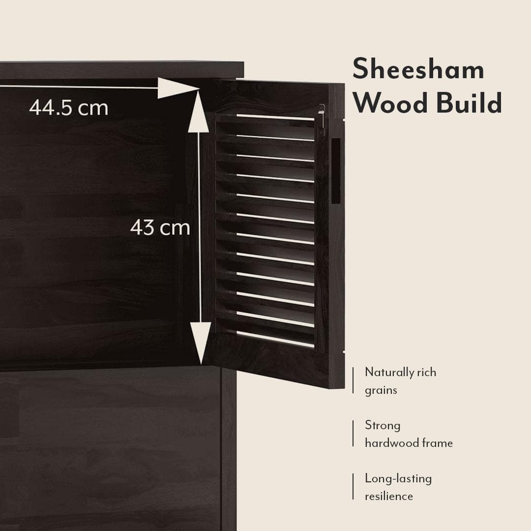 Cambry King Size Hydraulic Storage Bed With Headboard Storage In American Walnut Finish