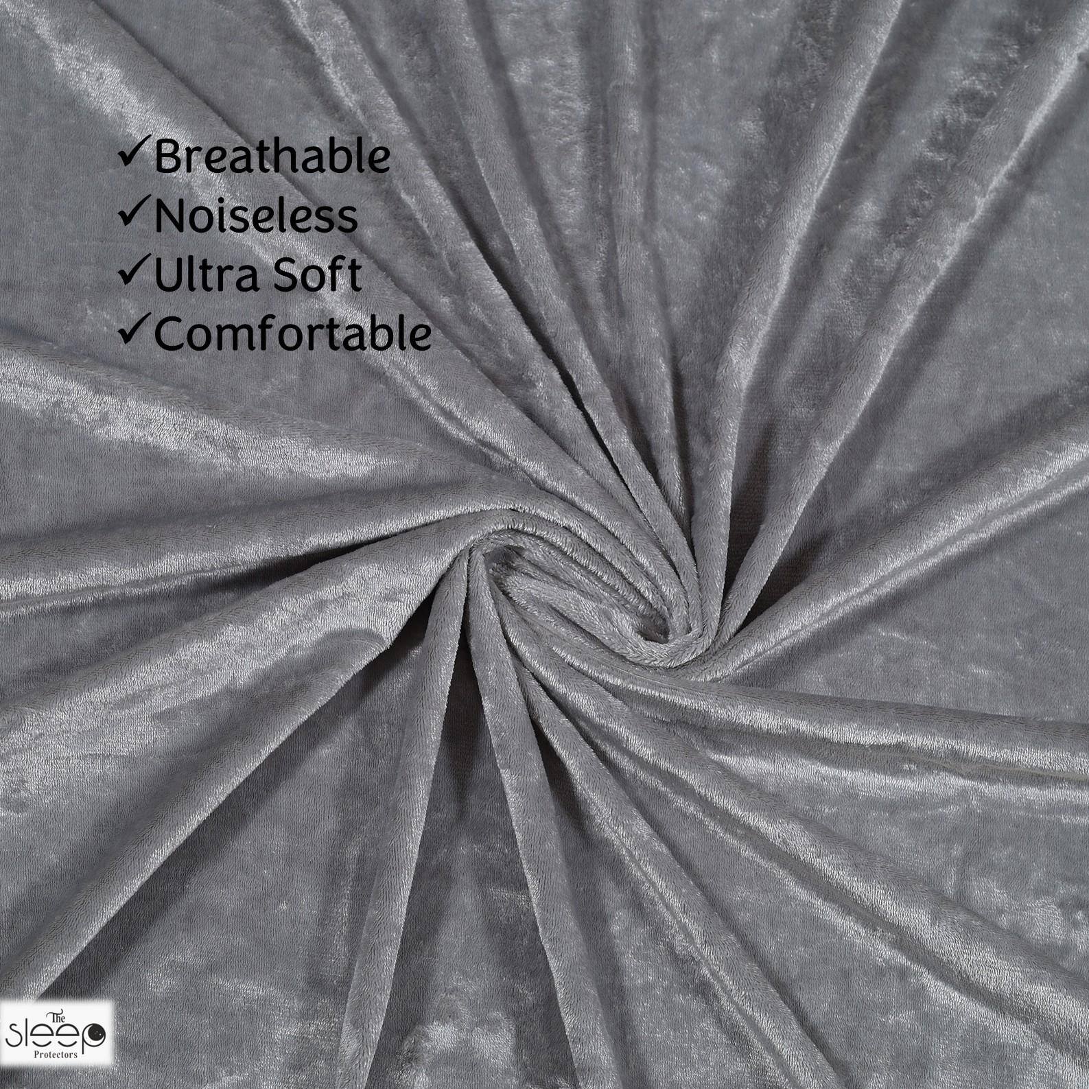 Premium Jacquard Polyester Fabric  King Size Bed  Waterproof Mattress Protector  Bed Cover 75x72  Pack of 2