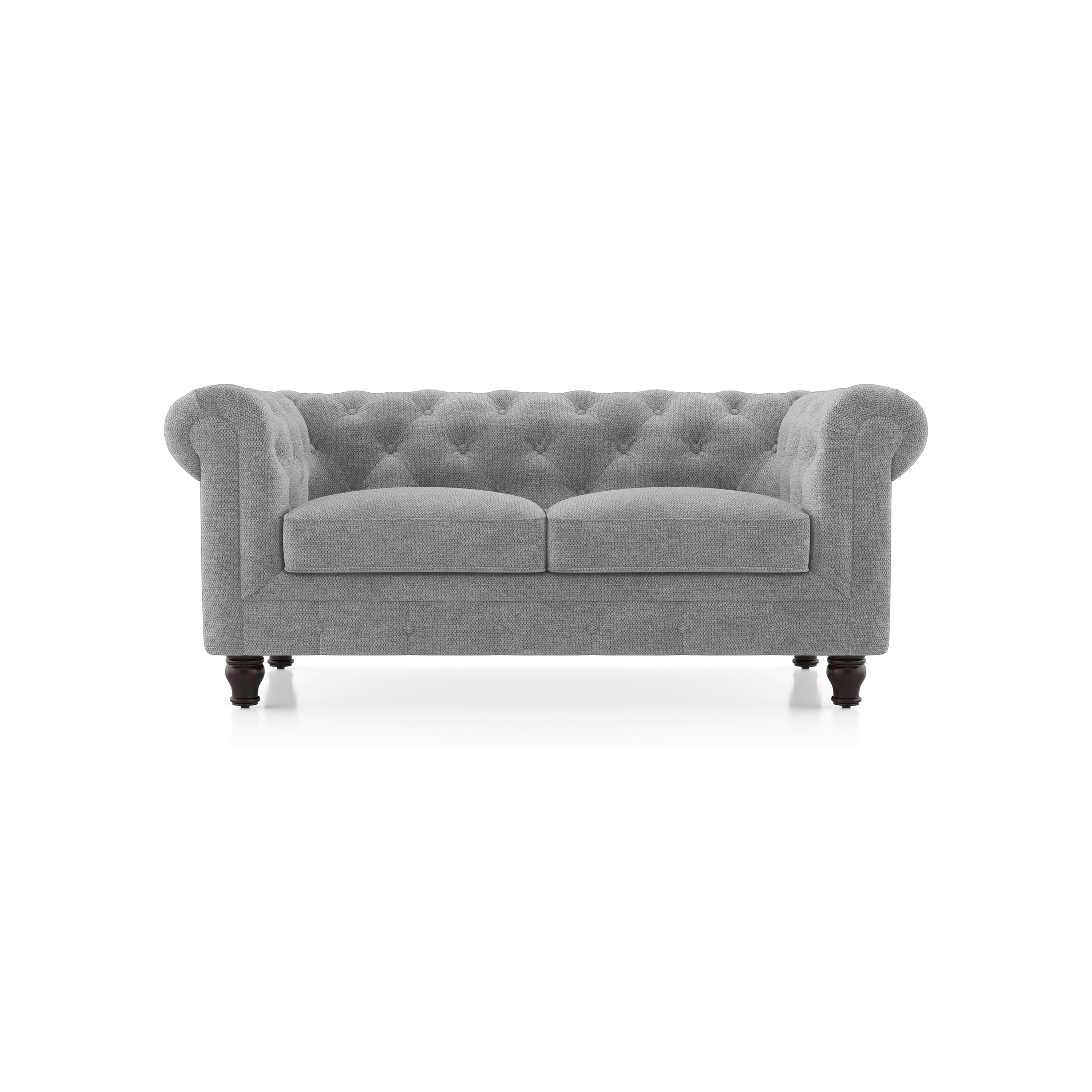 Winchester Essential 2 Seater Fabric Sofa In Granite Weave