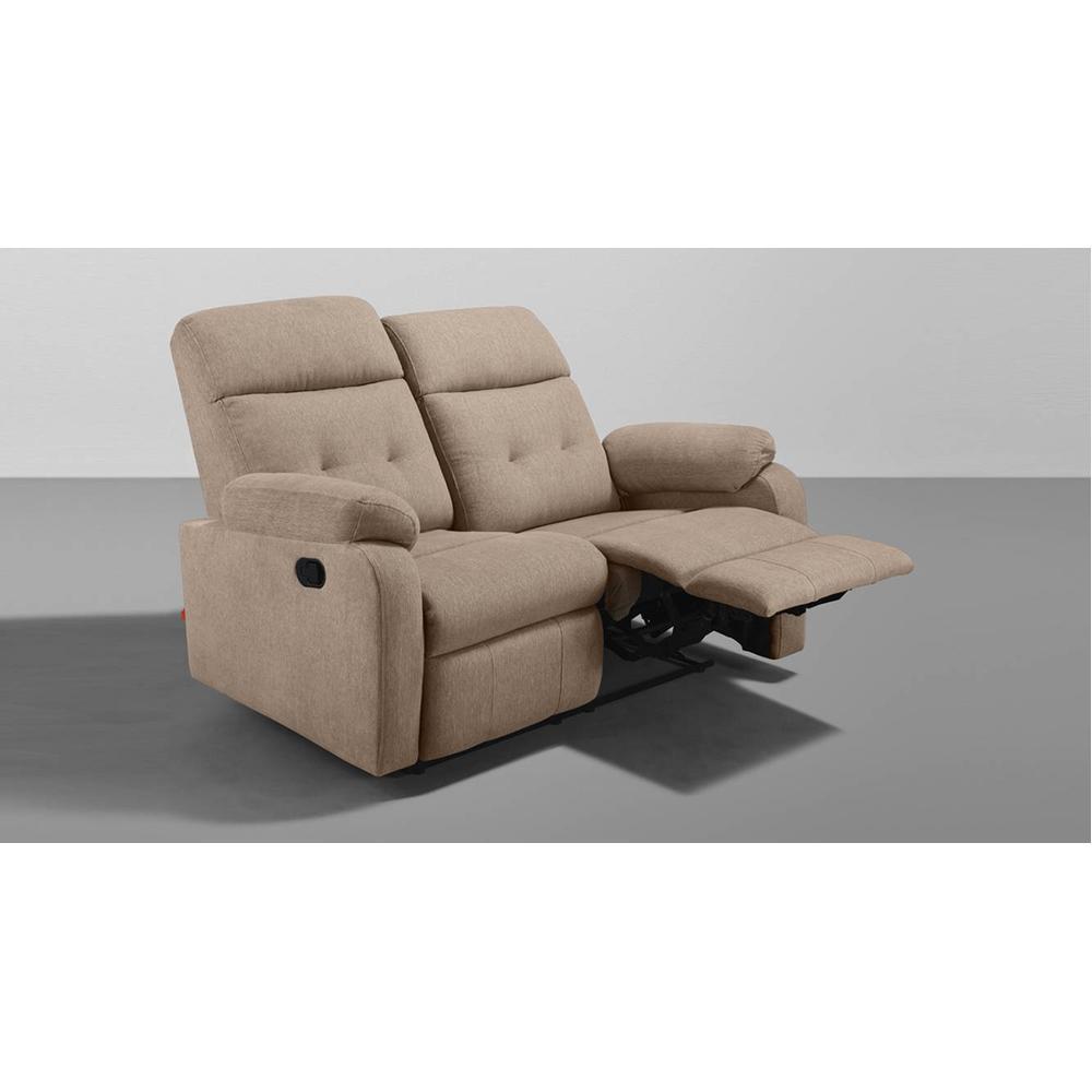 Rx5 Two Seater Fabric Recliner Italian Grey Colour