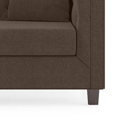 Windsor Essential 1 Seater Fabric Sofa in Daschund Brown Colour