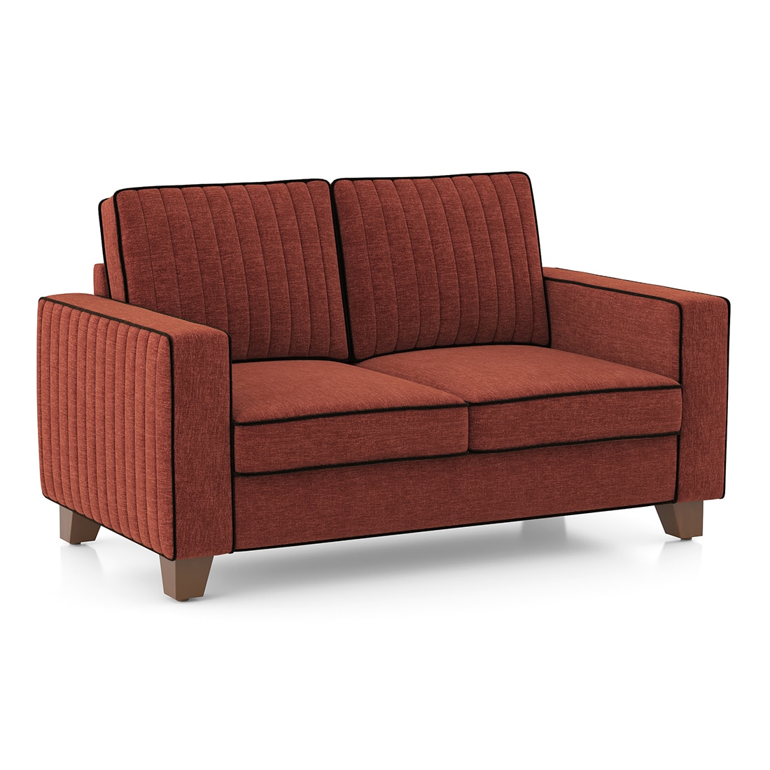 Apollo Neo Sofa (Colour : Dark Coral, Seating Capacity : 2 Seater, Cushion Type : Soft, Back Height : Regular Back)