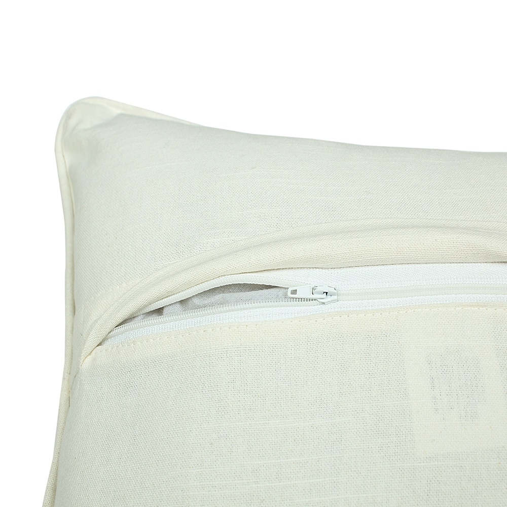 Blooming Florals Set Of 2 Cushion Cover With Rust Colour