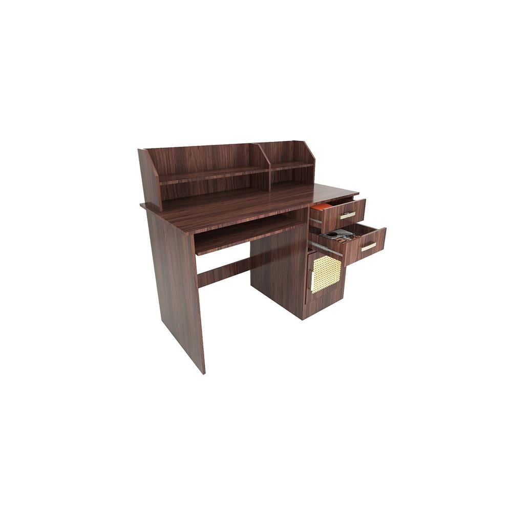 Shamon Study Table (Rattan Door)
