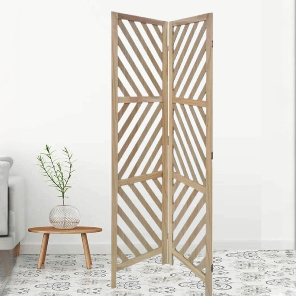 Loreene Solid Wood 4 Panel Room Divider