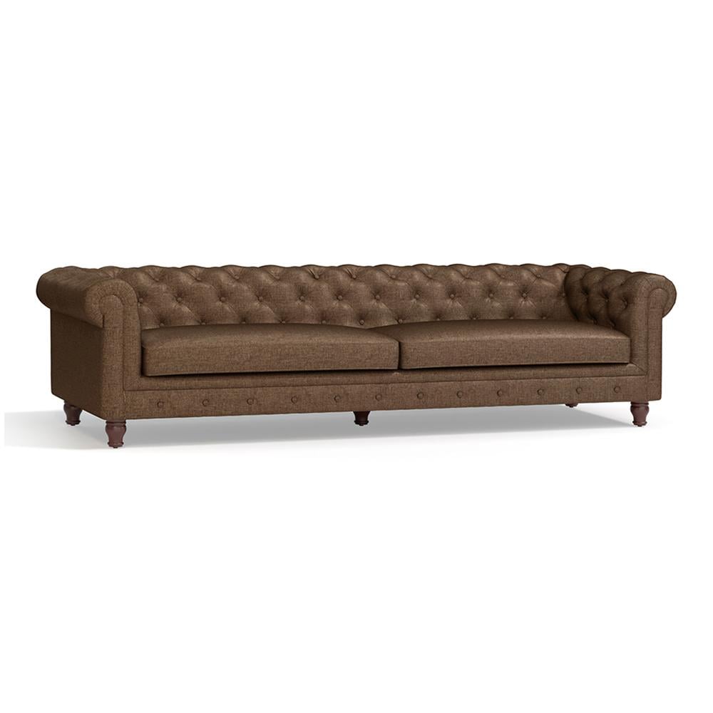 Winchester Essential 4 Seater Fabric Sofa in Mocha Colour