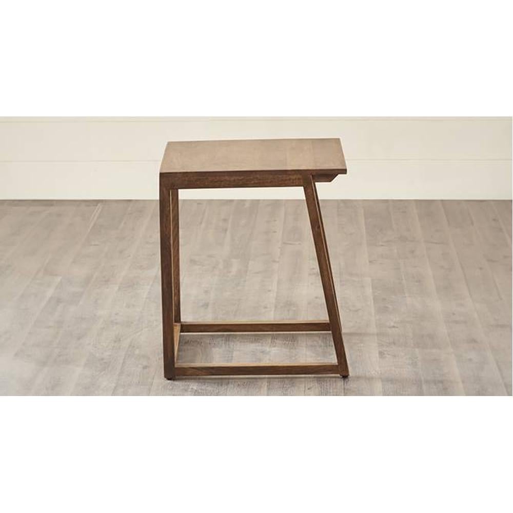 Dresden Solid Wood Side Table in  Natural Finish