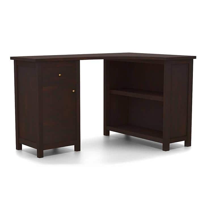 Dickens Solid Wood Study Table in Mahogany Finish