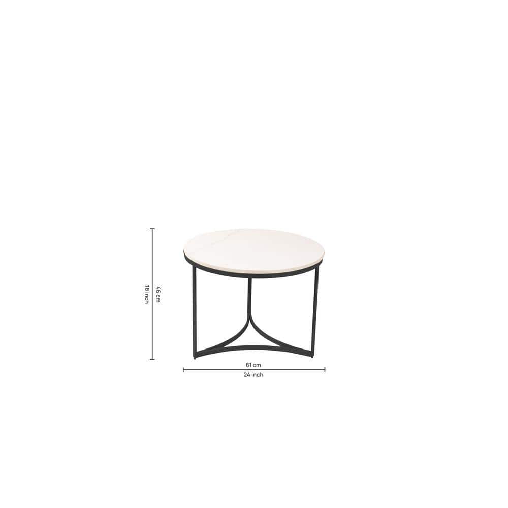 Griffin Nesting Coffee Table In Black Finish