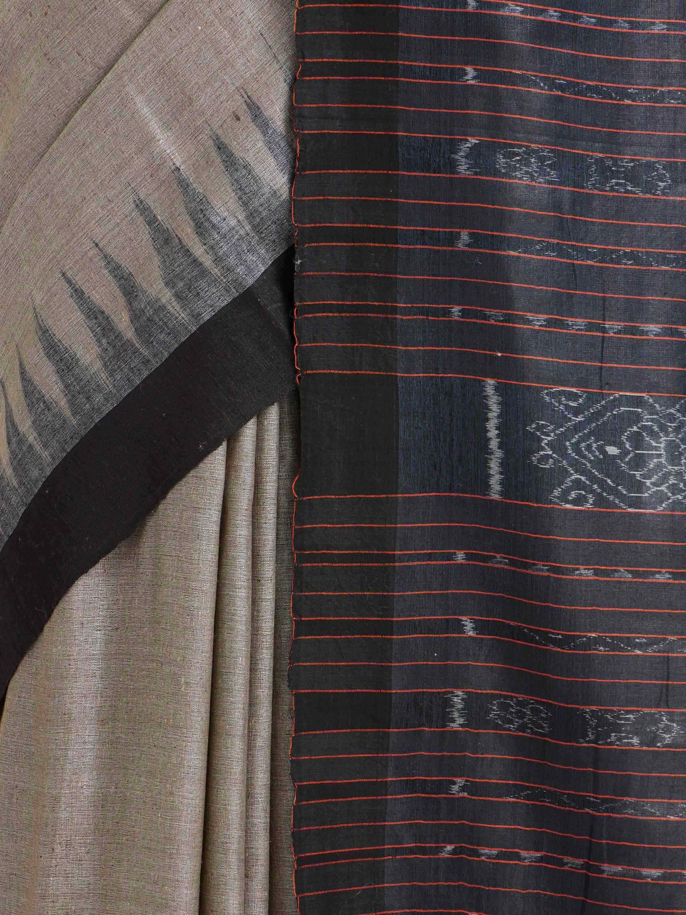 Green Tussar Silk Odisha Ikat Saree