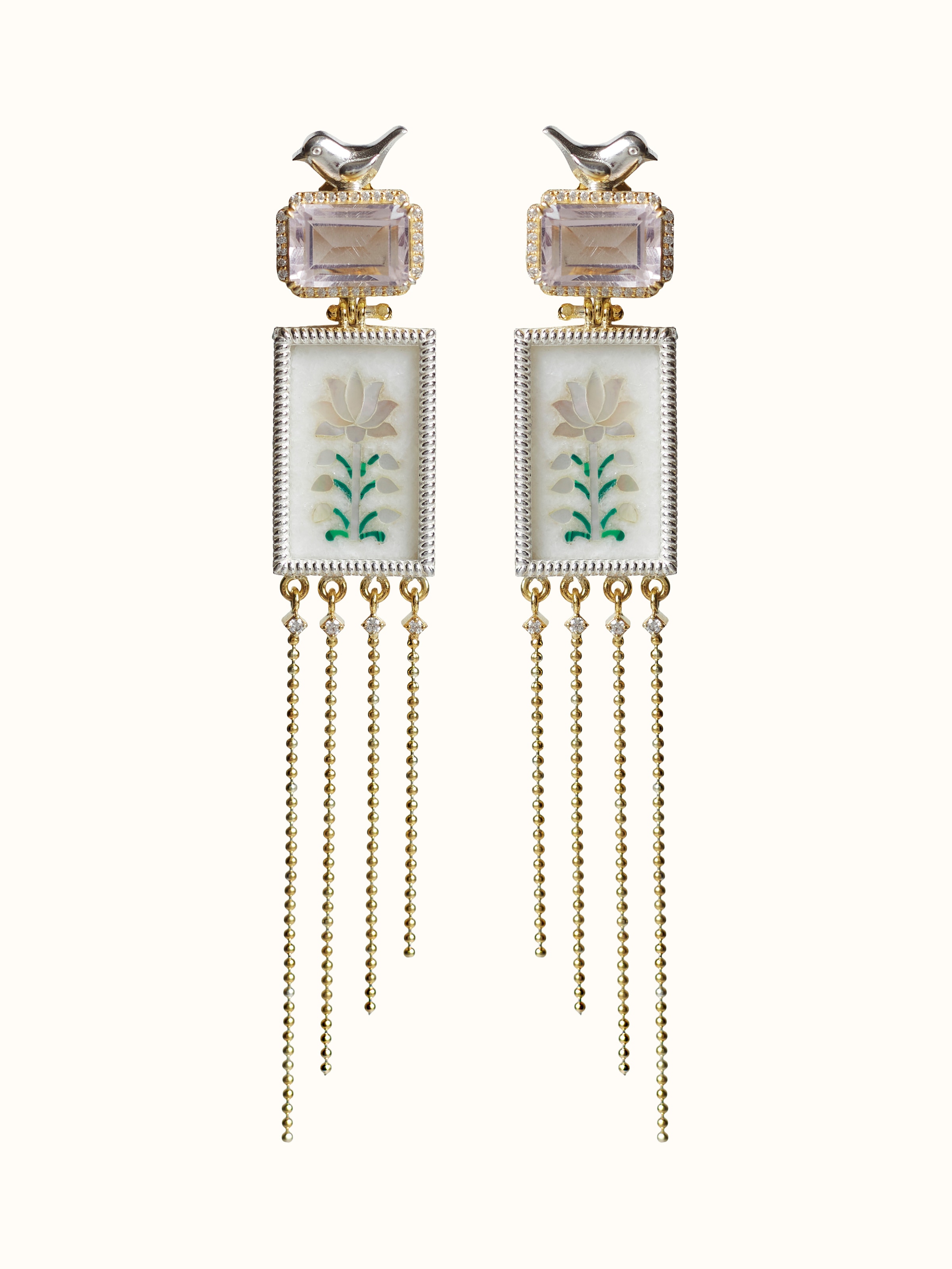 Parchinkari Silver Drop Earrings