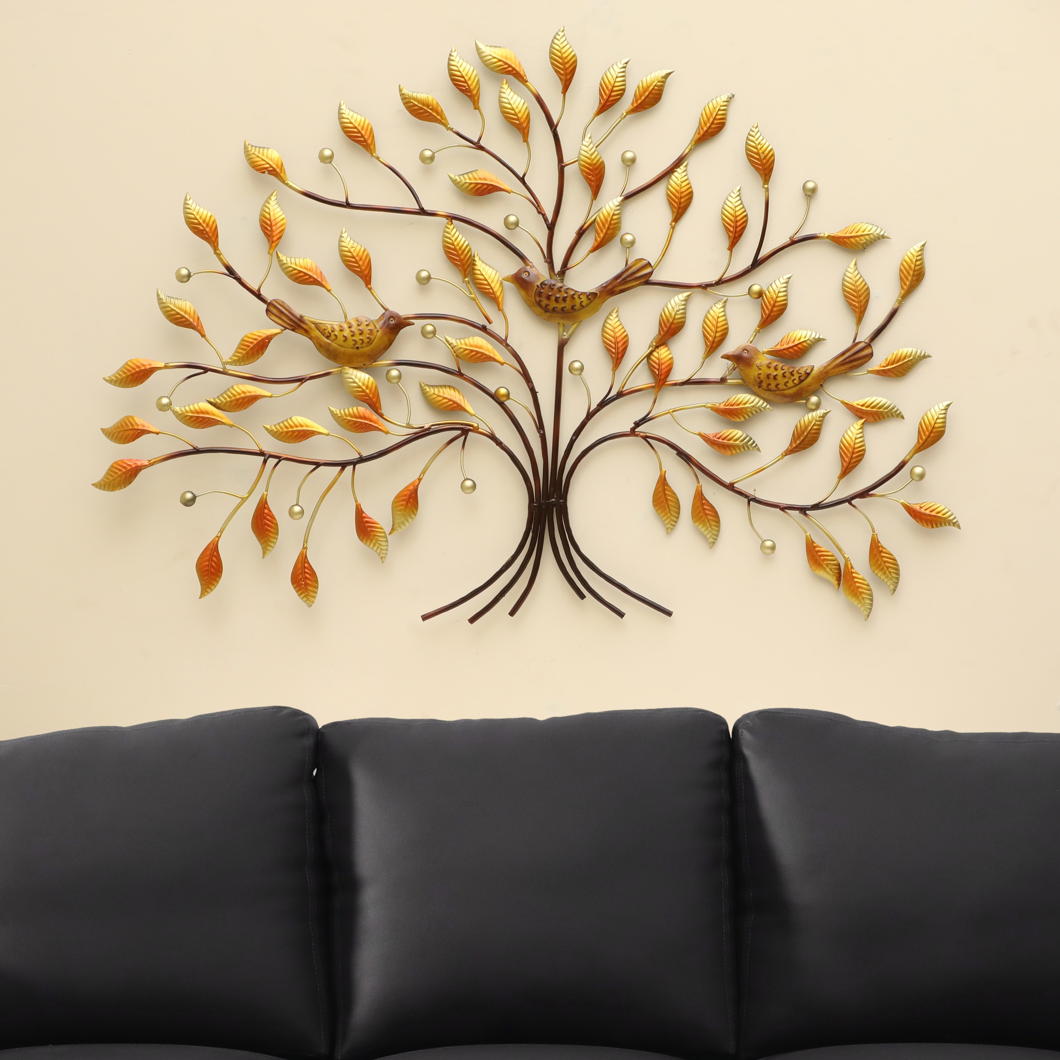 W-Niya Abstract Metal Wall Decor in Multicolor Set of 1