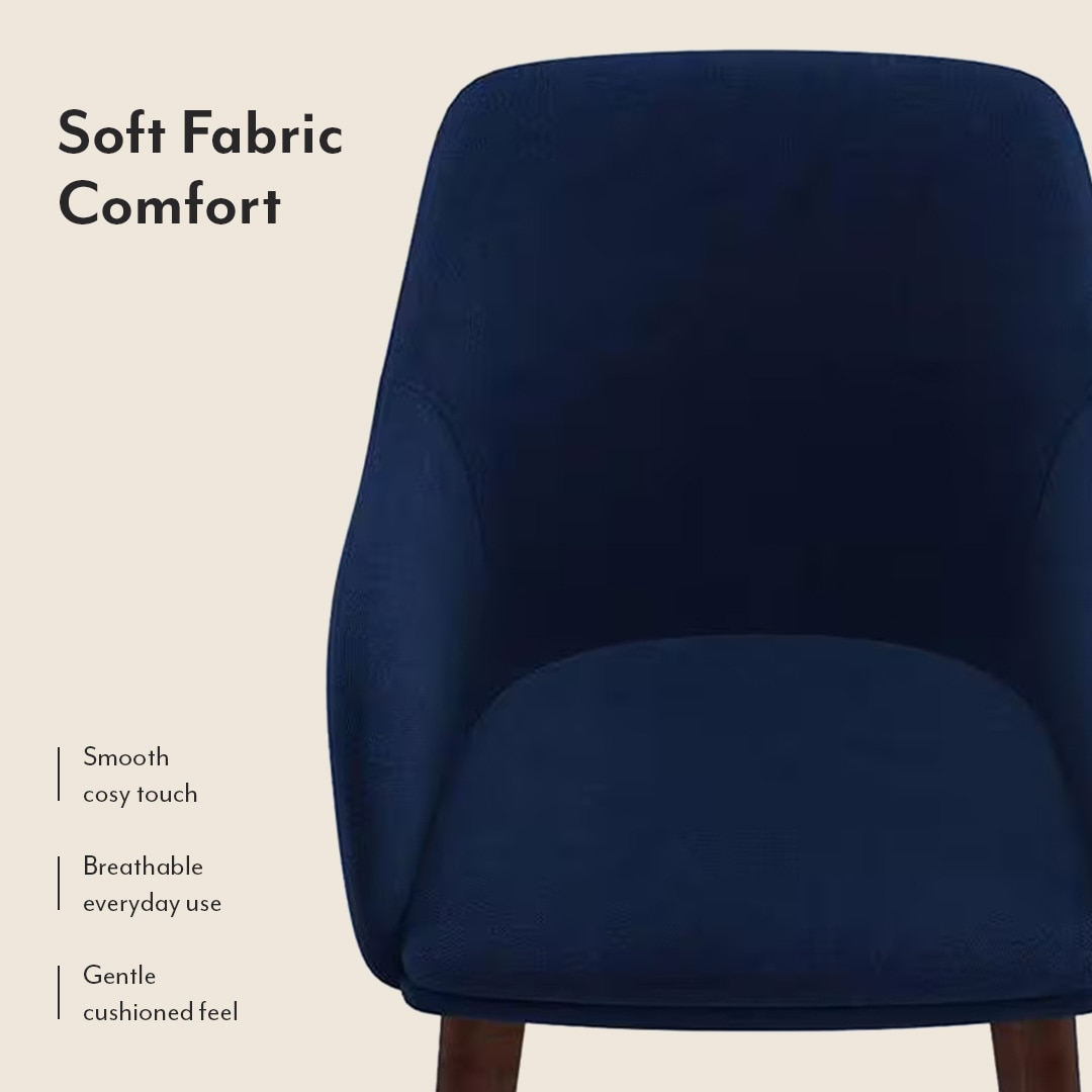 Owen Lounge Chair in  Midnight Blue Colour