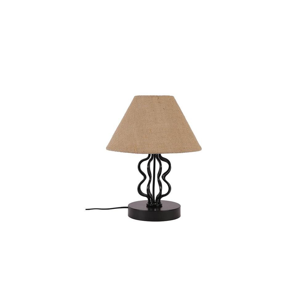 Brooke Beige Jute table lamp with iron base