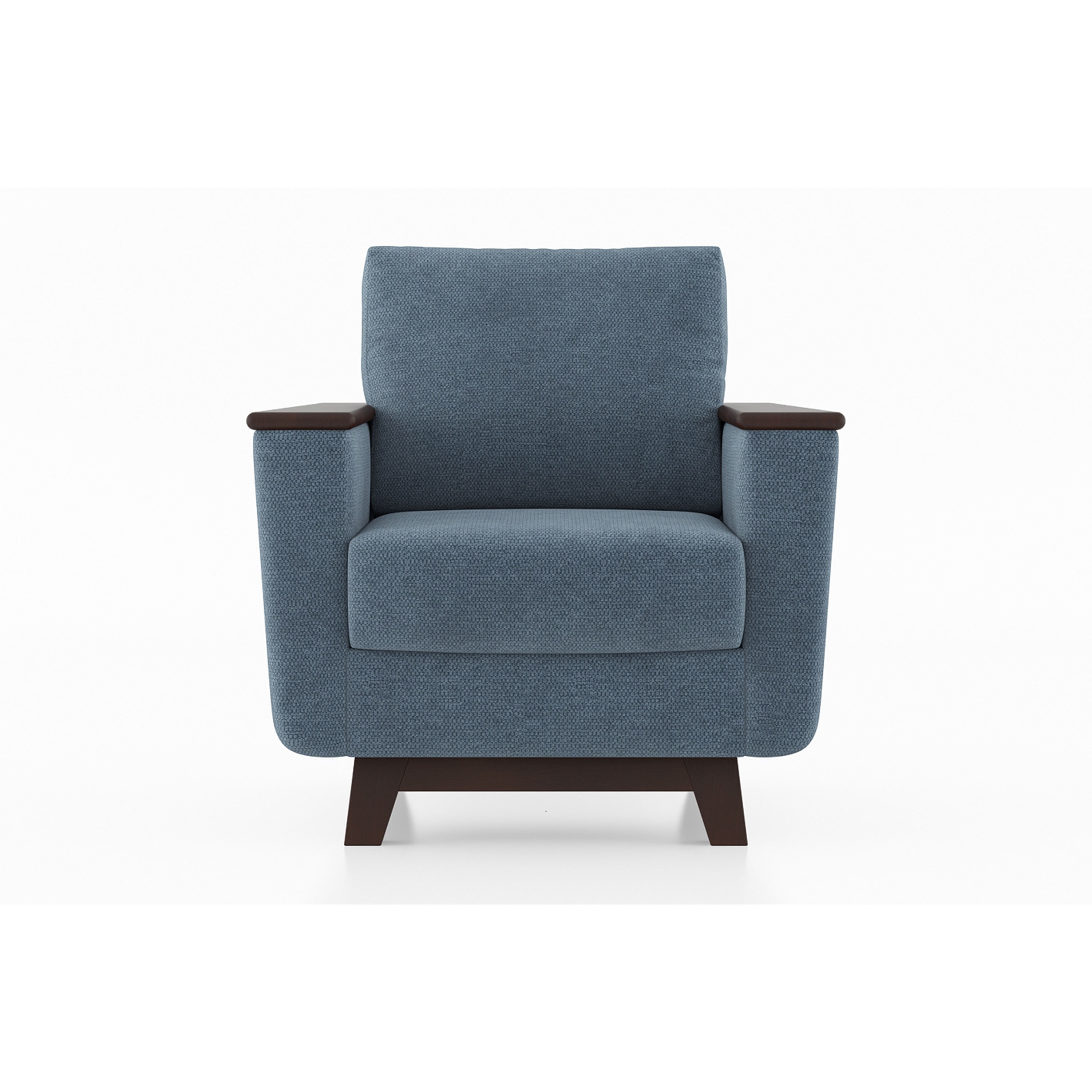 Corby Essential 1 Seater Fabric Sofa In Ocean Weave - Urban Ladder