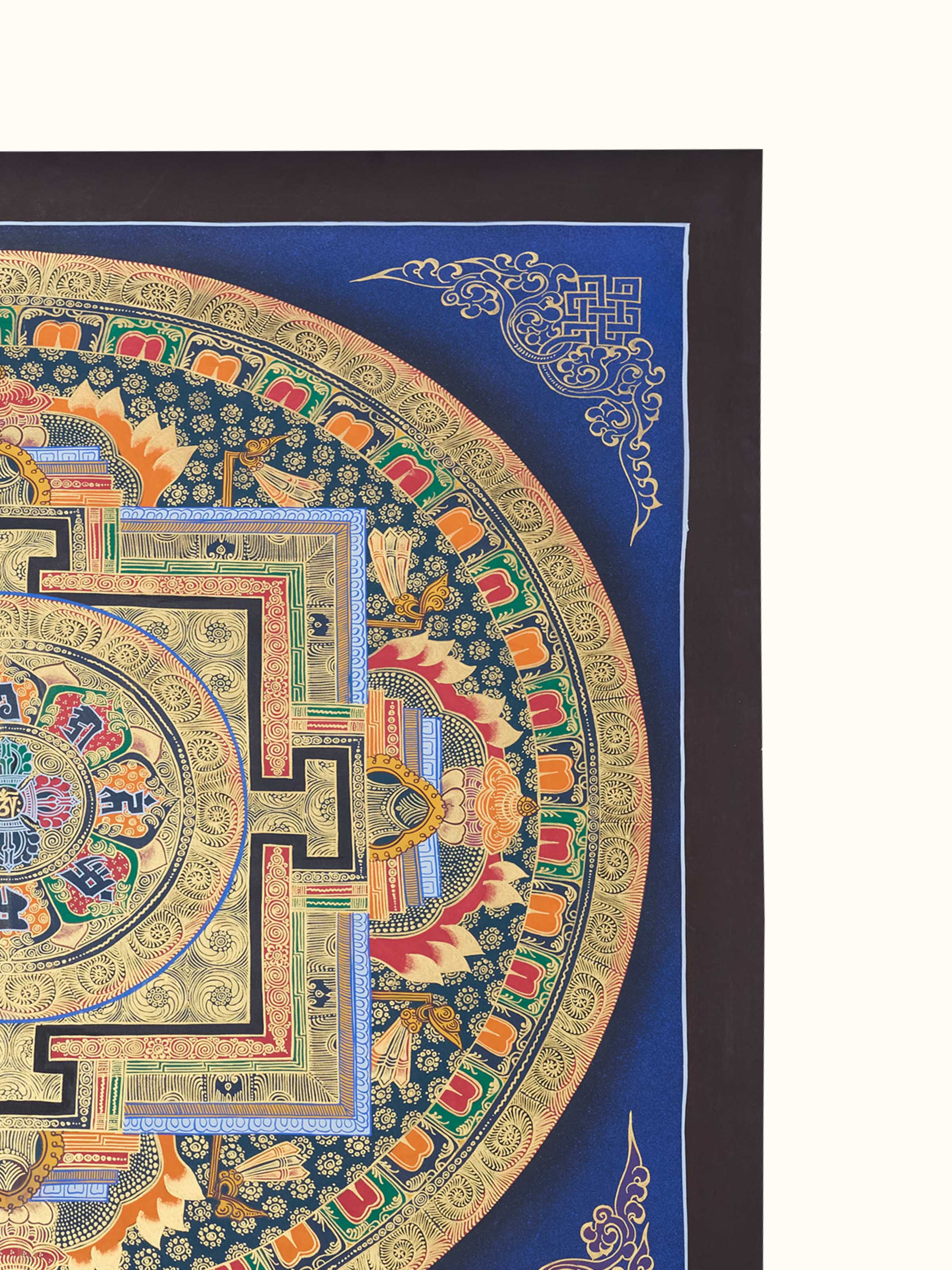 Mantra Mandala Ashtamangala Thangka Painting