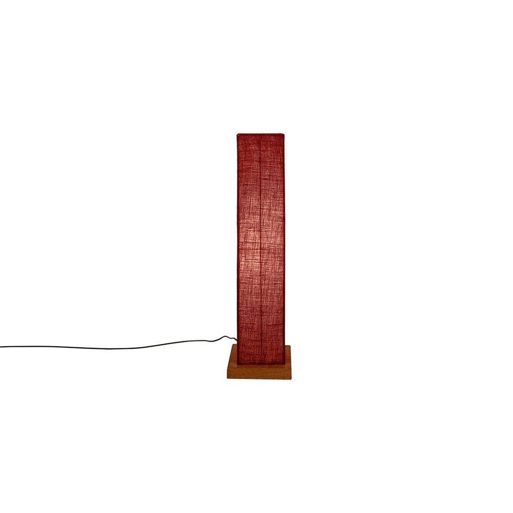 Miranda Maroon Cotton Shade Floor Lamp