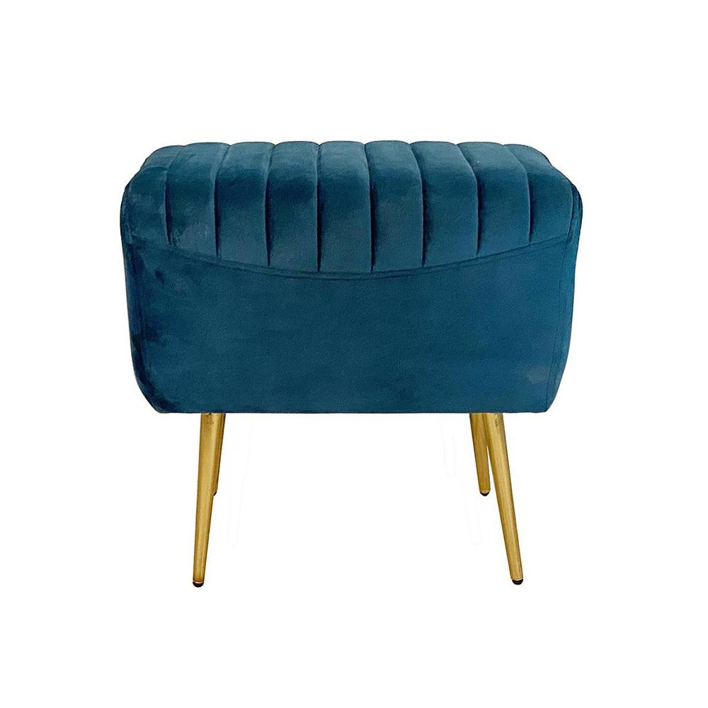 Abigail Metal  Pouffe Blue Colour