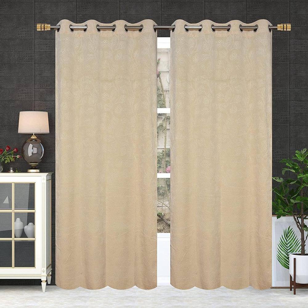 Velvet embo Pack of 2 Blackout Door Curtains