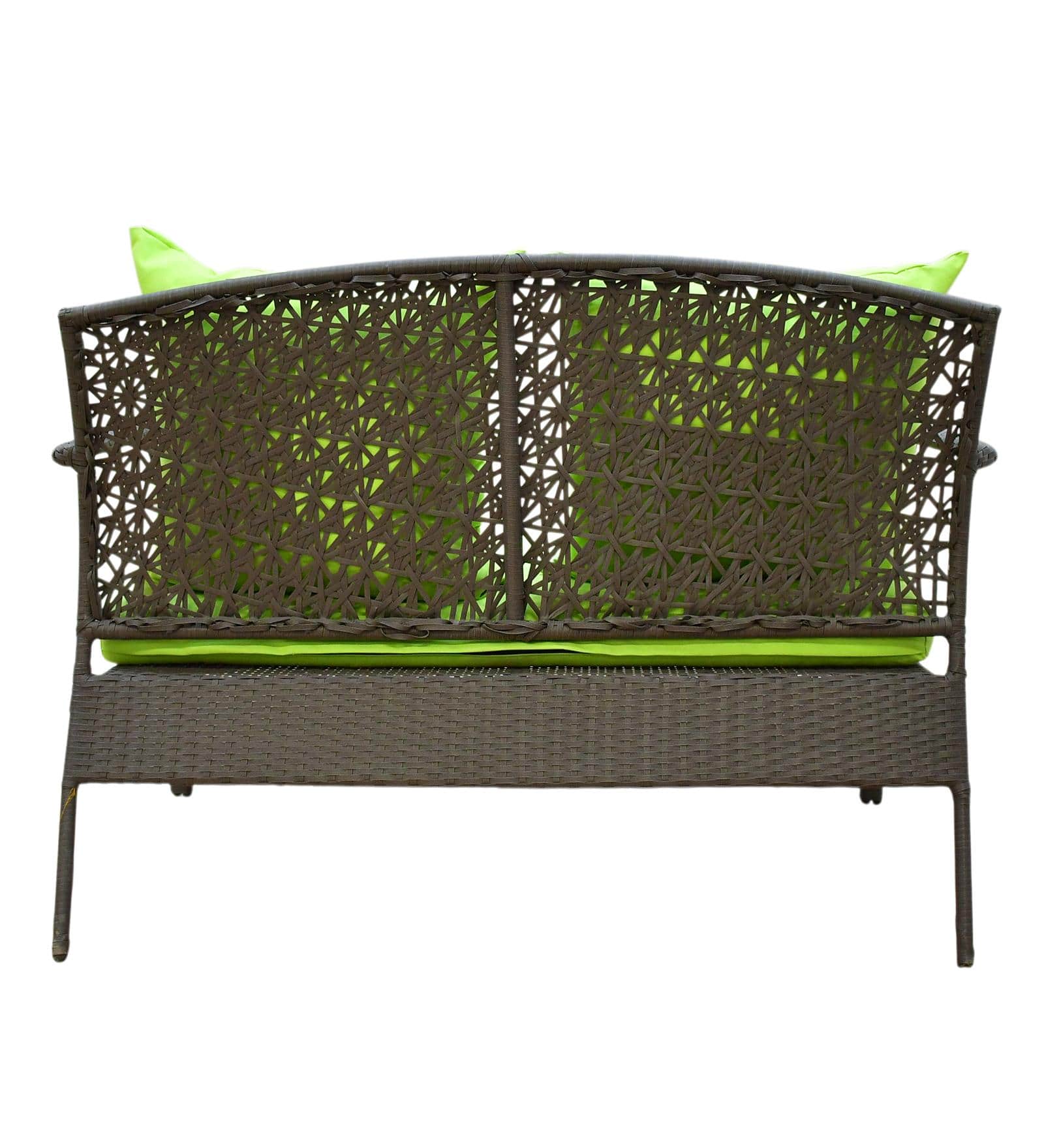 Dijon 2+1+1 Seater Wicker Sofa Set in White Colour