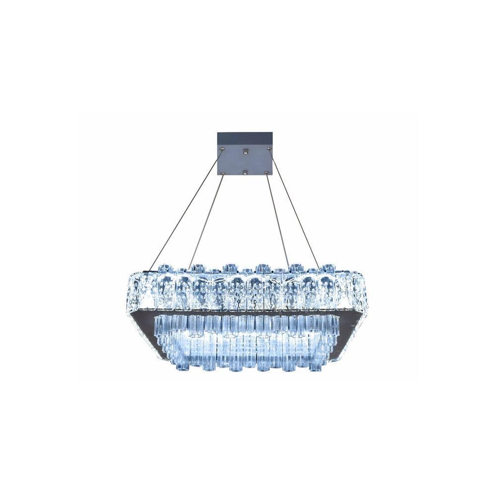 Candela Crystal Three Way Remote Lighting Chandelier