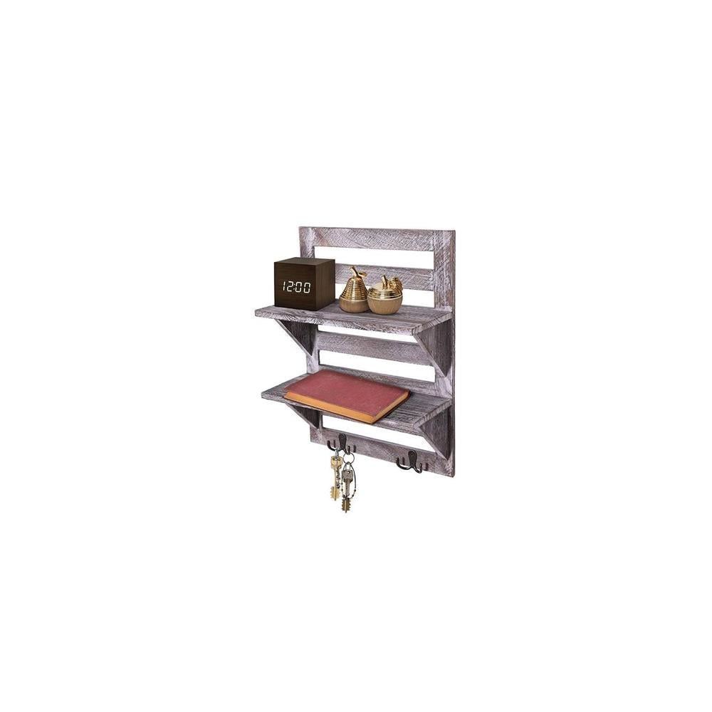 WOODENMOOD Rectangular Wall Rack