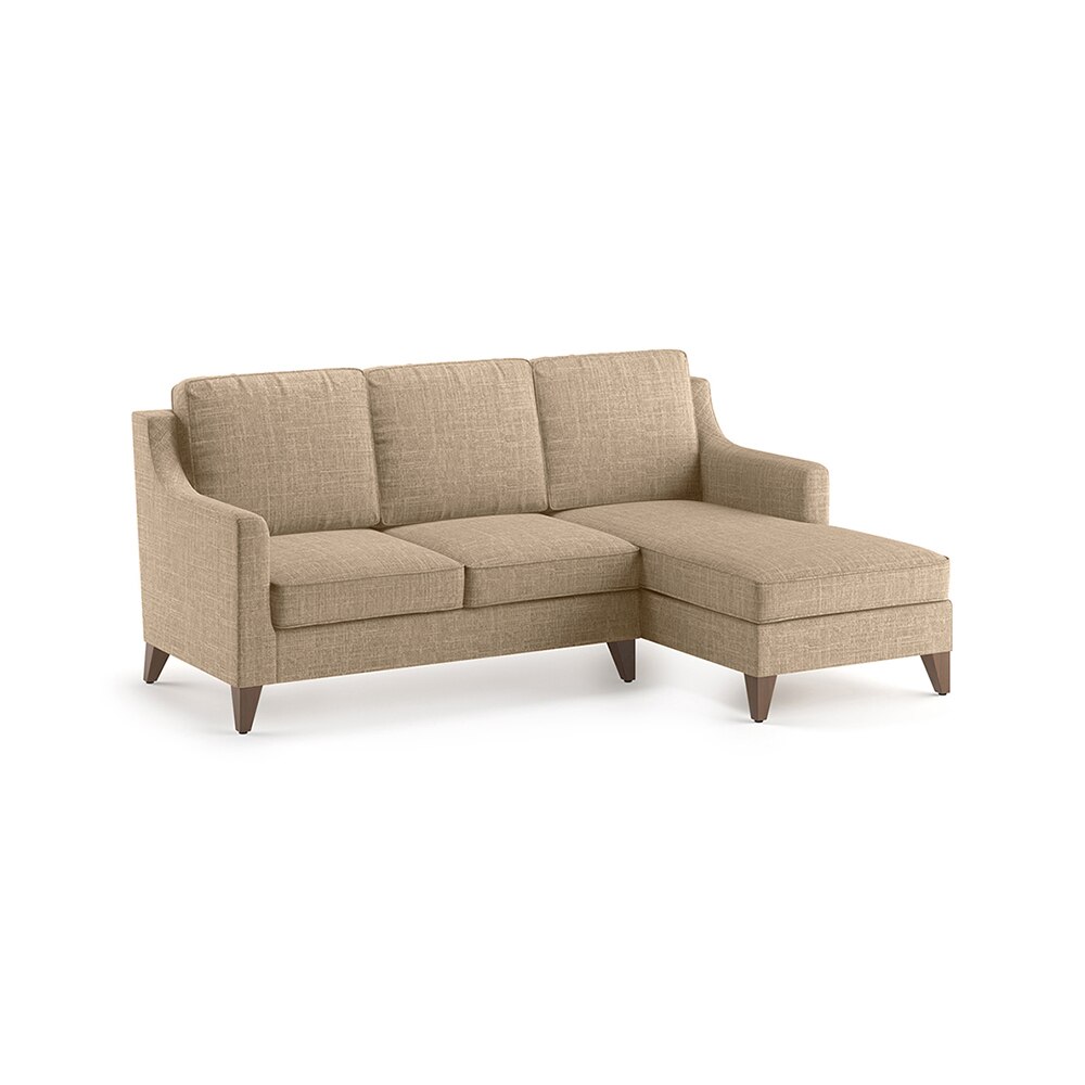 Abbey Sectional Sofa (Colour : Sandshell Beige, Cushion : Hard, Seater : Right Aligned 2 Seater + Right Aligned Chaise)