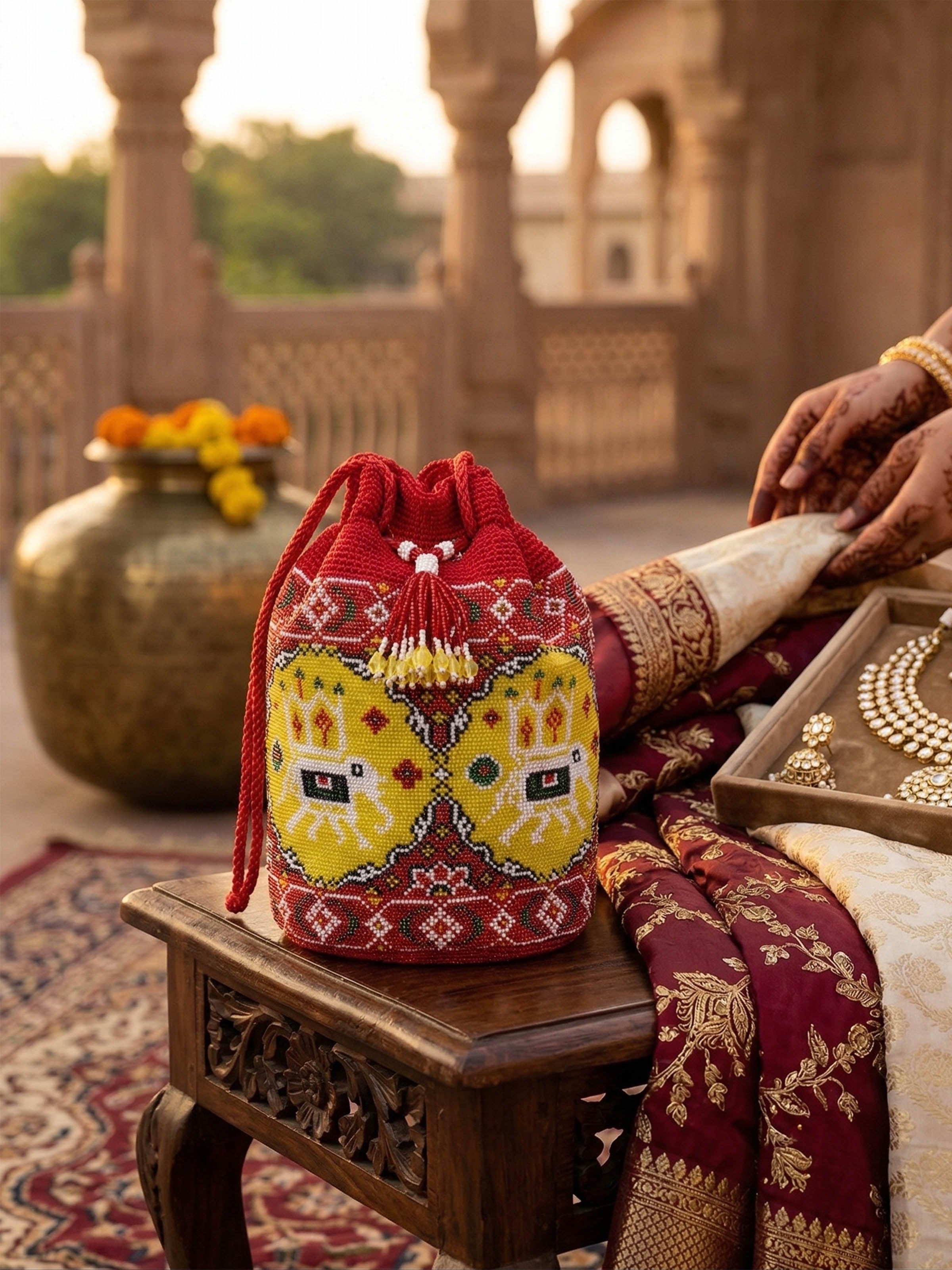 Beadwork Potli Bag
