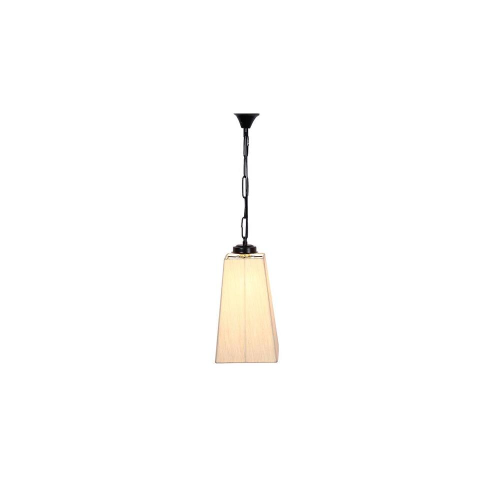 Hezekiah Off-White Fabric Hanging Light