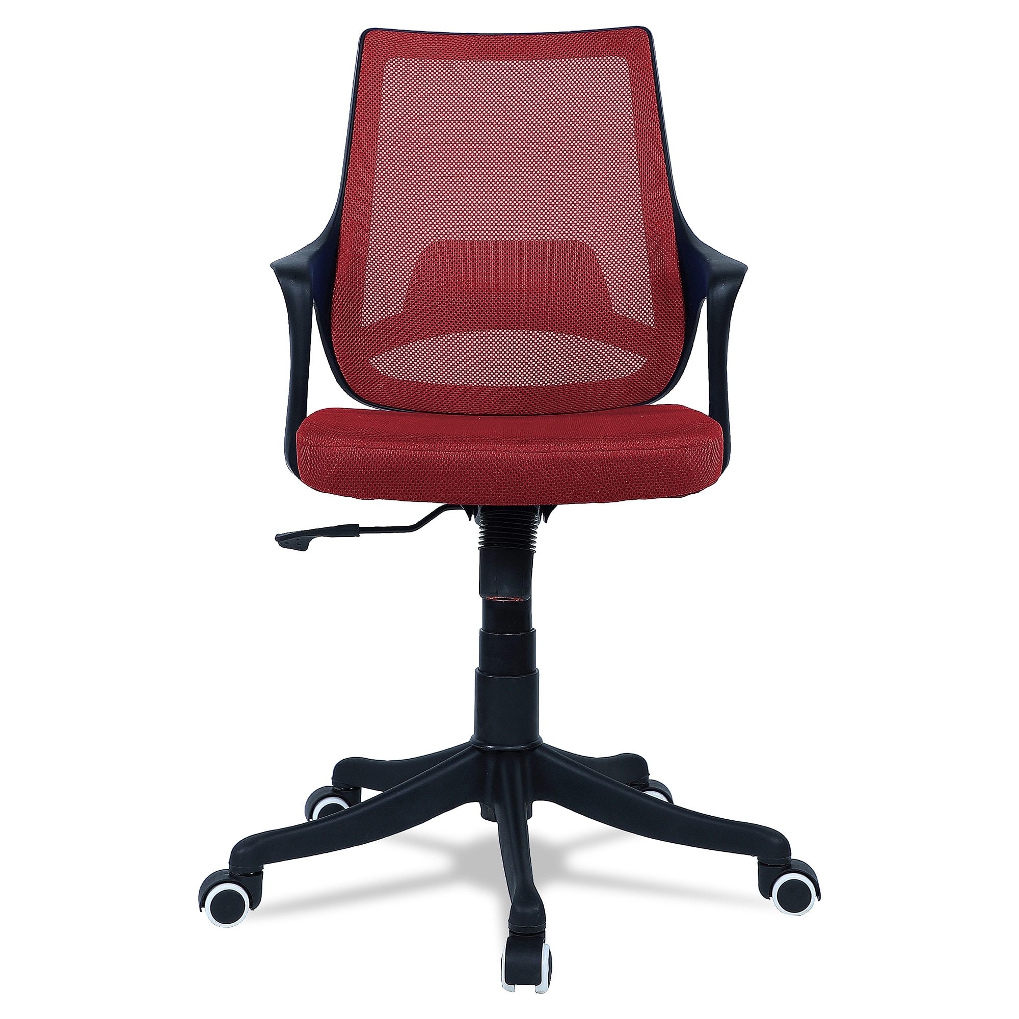 Ddeasirea Mid Back Ergonomic Chair in Red Colour
