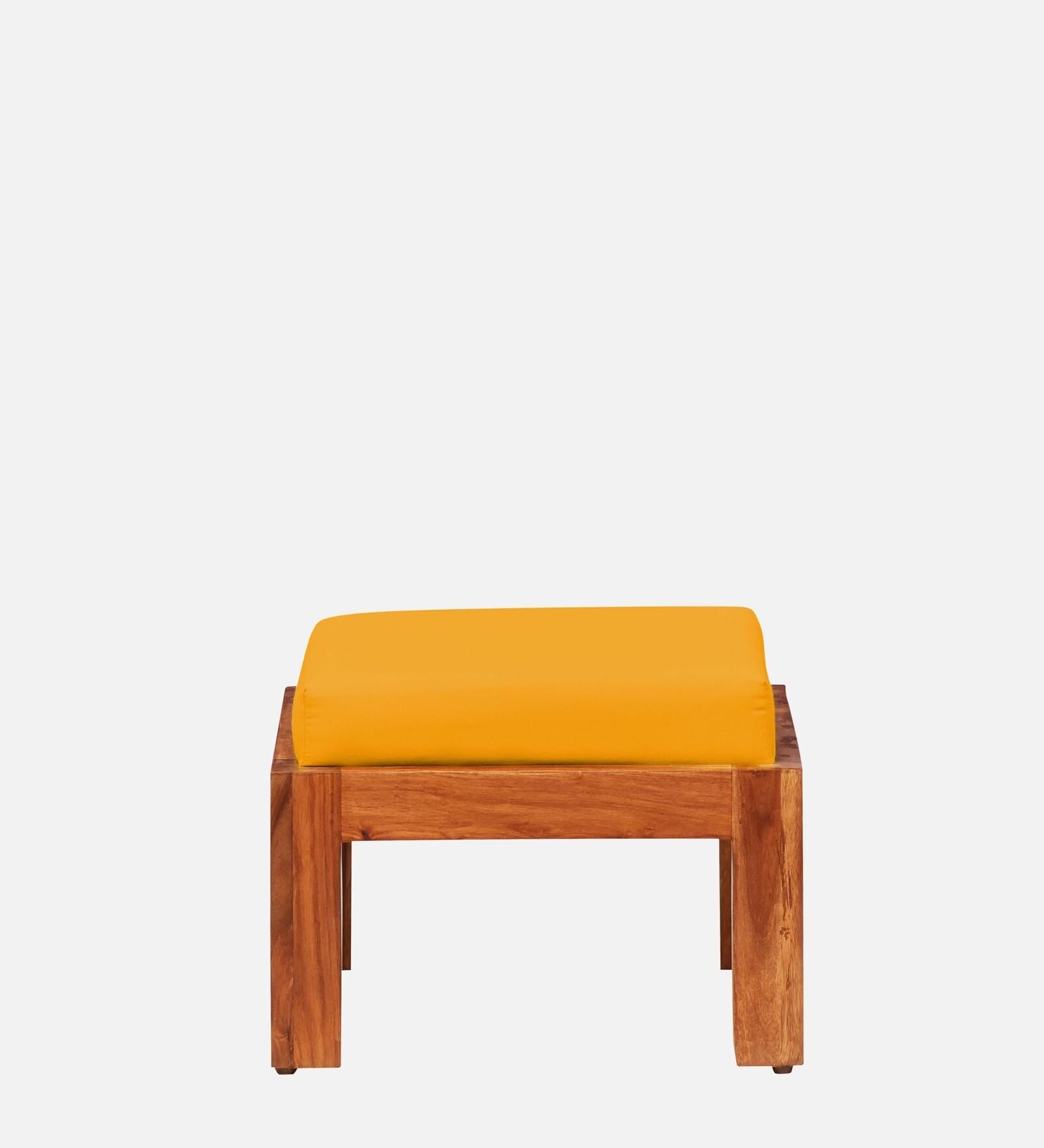 Lifty Sheesham Wood Nesting Coffee Table Set in Rustic  Teak Finish With Cushioned Stools